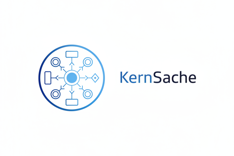 KernSache Textlogo mit Bildmarke