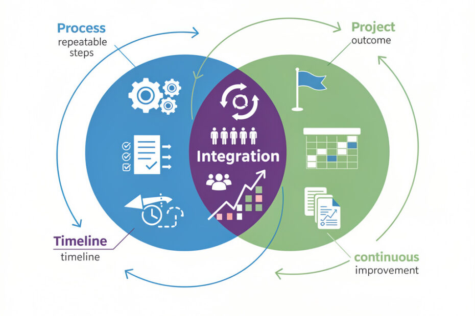 Verbindung von Projekt und Prozess